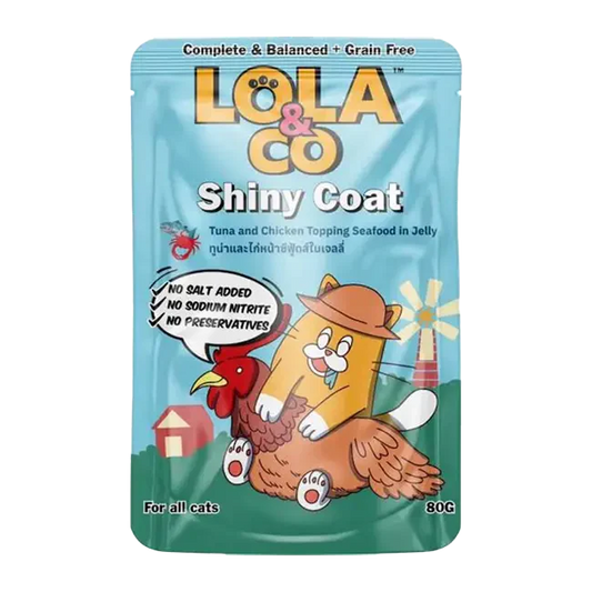 Lola & Co Tuna and  Chicken Topping Seafood  in Jelly 80g