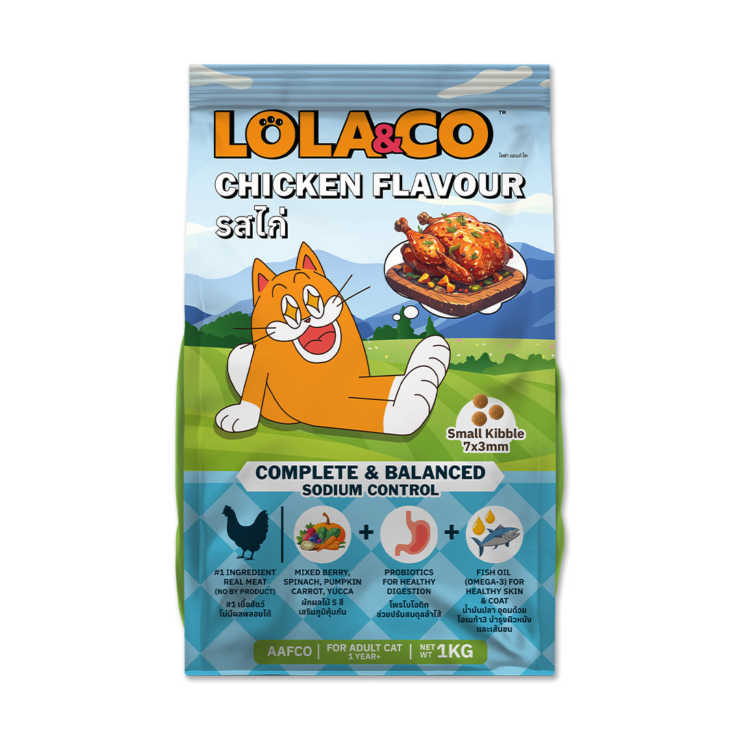 LOLA & CO Adult Cat Dry Food | Complete & Balanced Cat Kibble