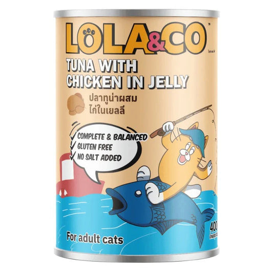 Lola & Co Cat Can Tuna  with Chicken in Jelly 400g