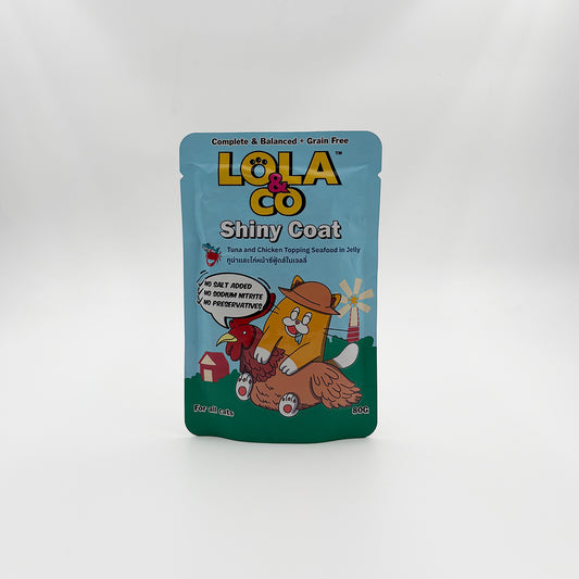 shiny coat topping seafood jelly cat food