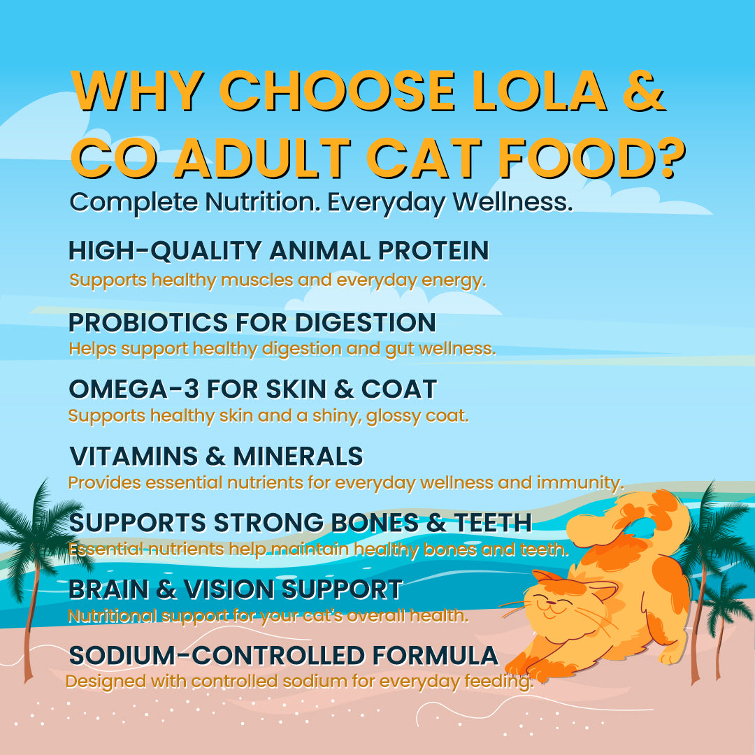 Why choose LOLA & CO Adult Cat Dry Food