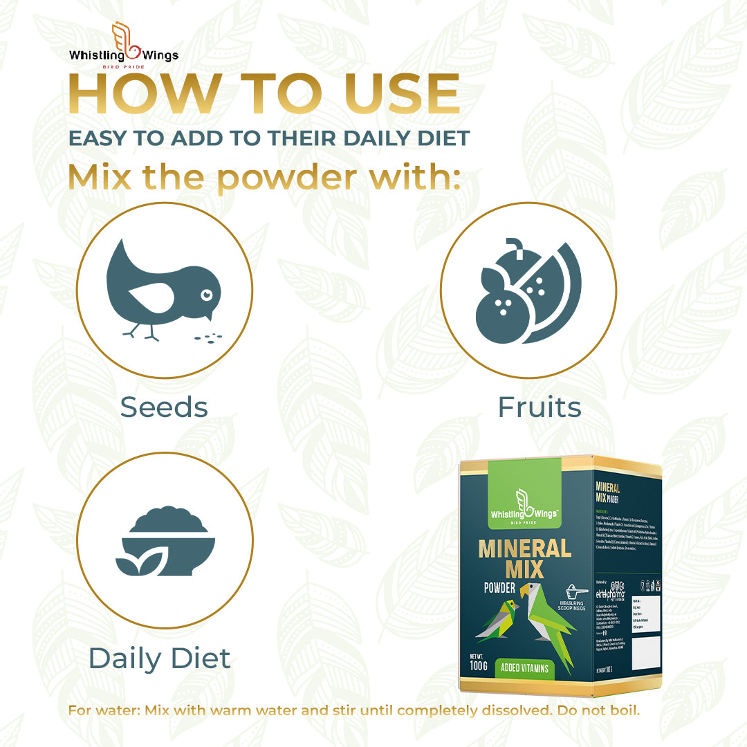 How to use Bird Mineral Mix Powder 