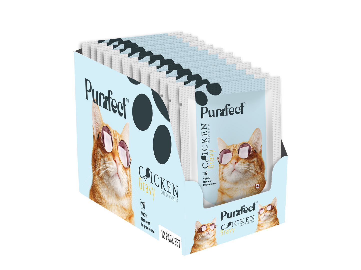 Purrfect Chicken Gravy (Energy booster) - 85g (Pack of 5)