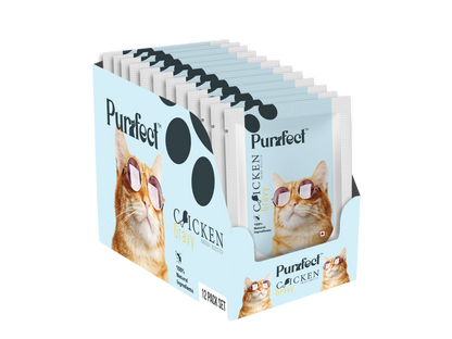 Purrfect Chicken Gravy (Energy booster) - 85g (Pack of 5)