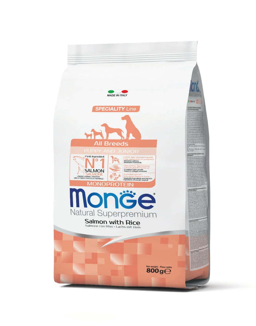 Monge Monoprotein Puppy Food Salmon & Rice