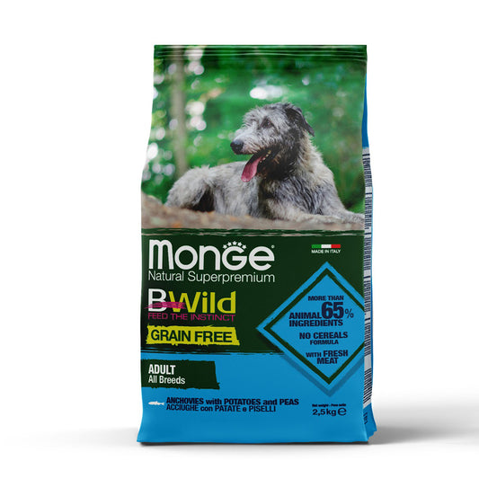 B-Wild Grain Free Adult (For All Breeds) Anchovies with Potatoes and Peas for dogs