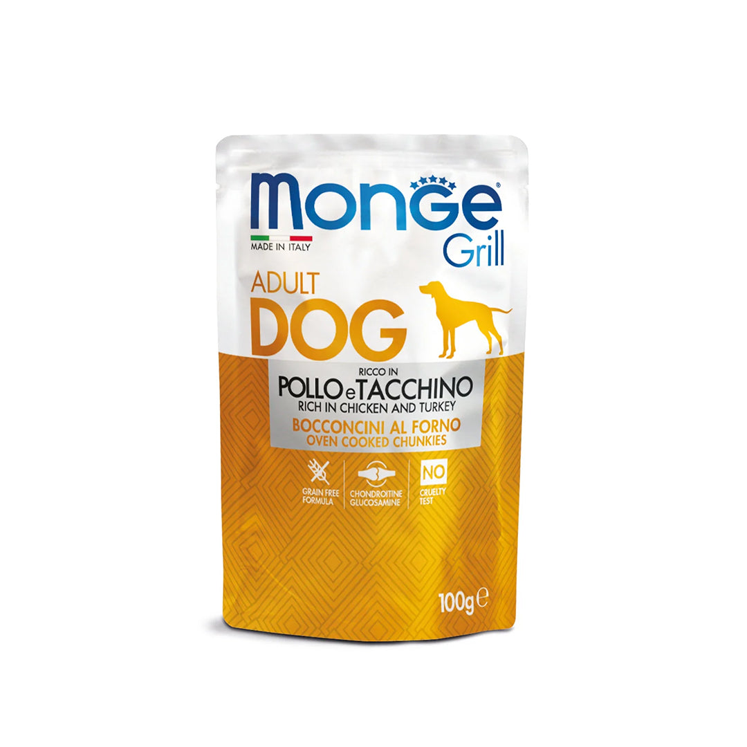 Monge Grill Adult Chunkies with Chicken & Turkey