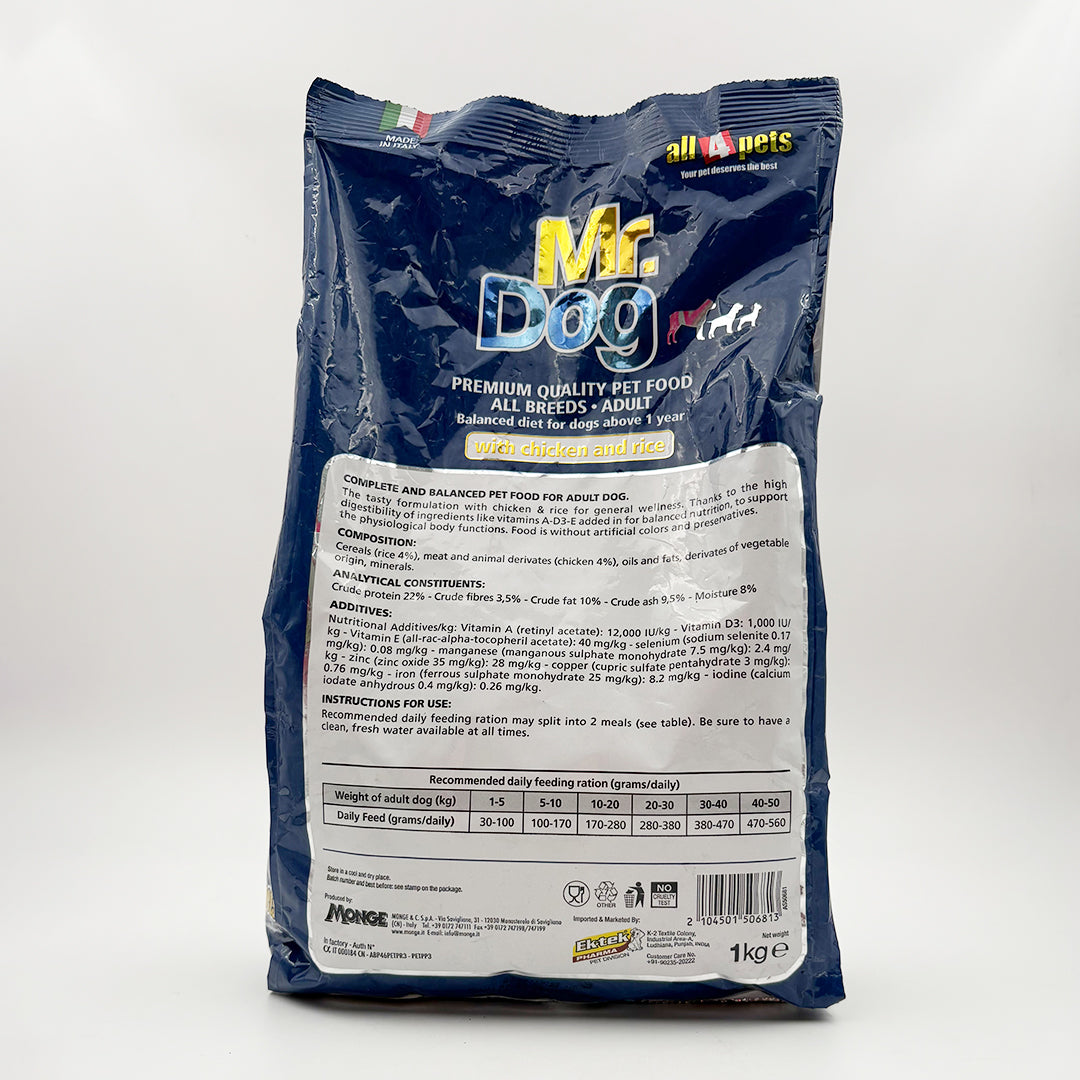 Mr. Dog All Breed Adult Dog Food With Chicken & Rice