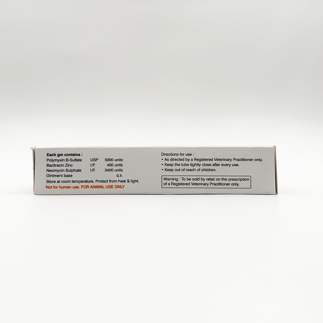 Neomycin polymyxin bacitracin ointment for pets