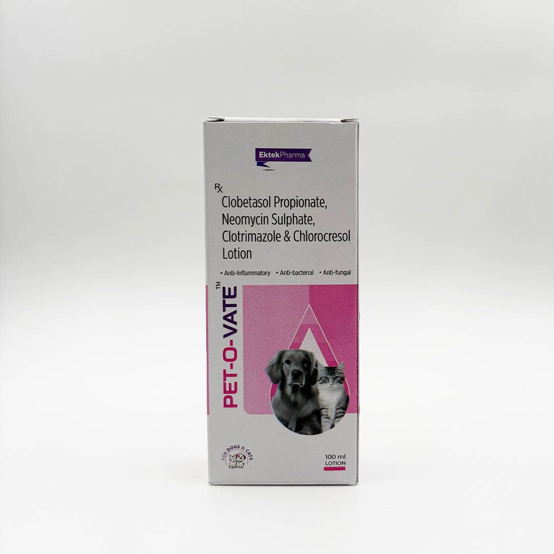 PET-O-VATE veterinary lotion 100 ml packaging