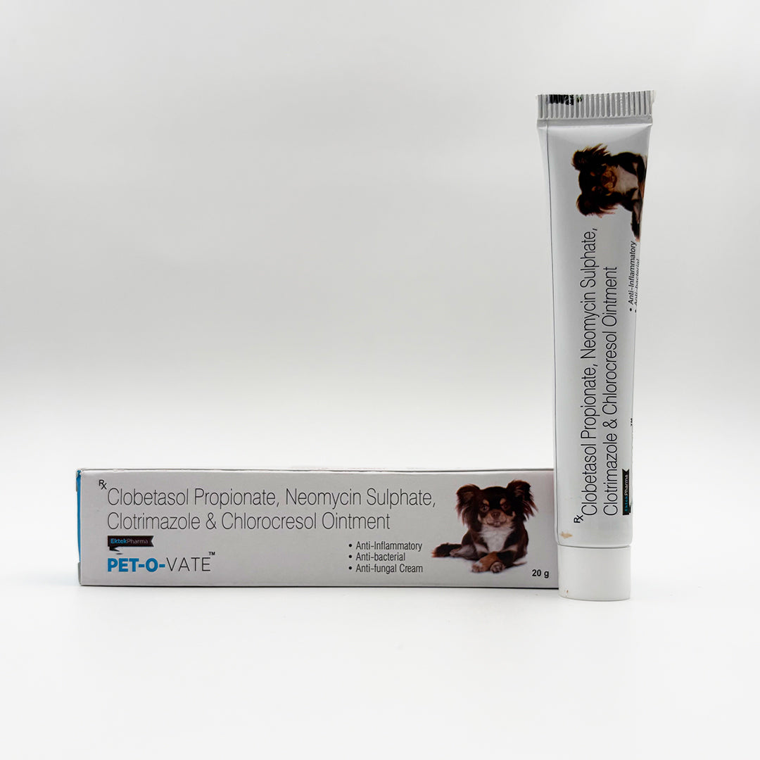 PET-O-VATE veterinary ointment 20g packaging