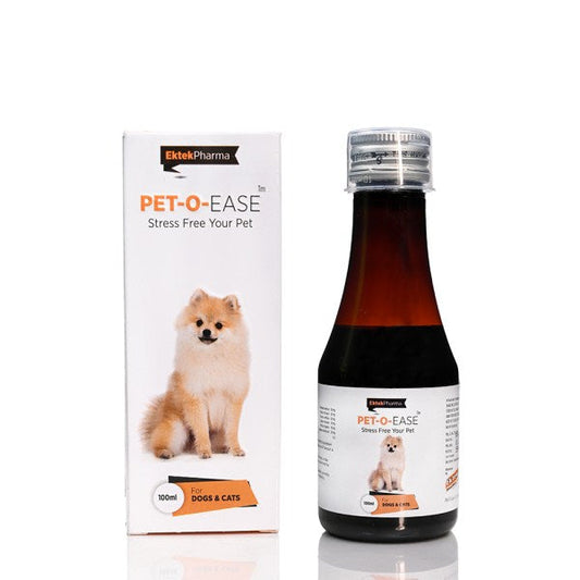 Pet-O-Ease Syrup -100ml (Pack of 2) A Herbal Combination of Stress Free Pet