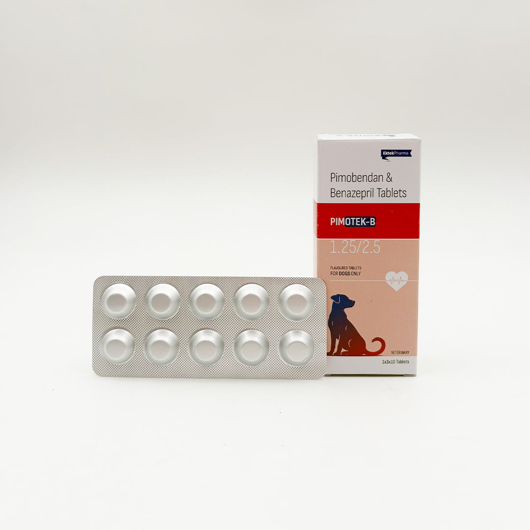 Pimotek-B Pimobendan & Benazepril Tablets for Dogs | Heart Support Medicine