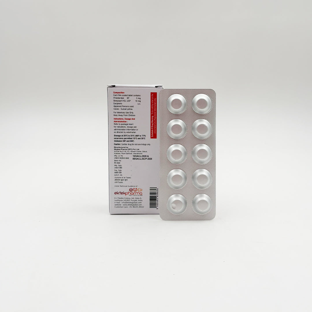 Pimotek-B Pimobendan & Benazepril Tablets for Dogs | Heart Support Medicine