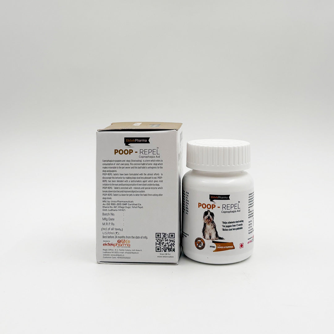Poop Repel Tablets for Dogs 30 Tablets (Pack of 2)