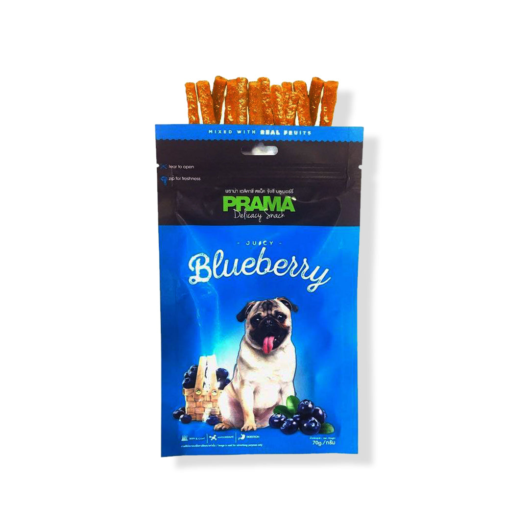 Prama Juicy Blueberry Flavoured Treats for Dogs (Pack of 2)