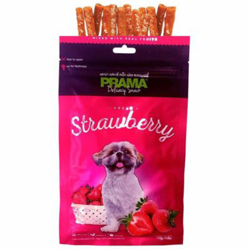 Prama Fresh Strawberry Dog Treats 70g (Combo Pack of 2)