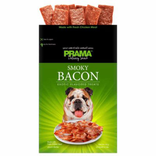 Prama Smoky Bacon Dog Treats 70g(Combo Pack of 2)