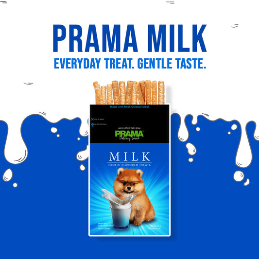 Prama Milk milk flavoured dog treats chew sticks