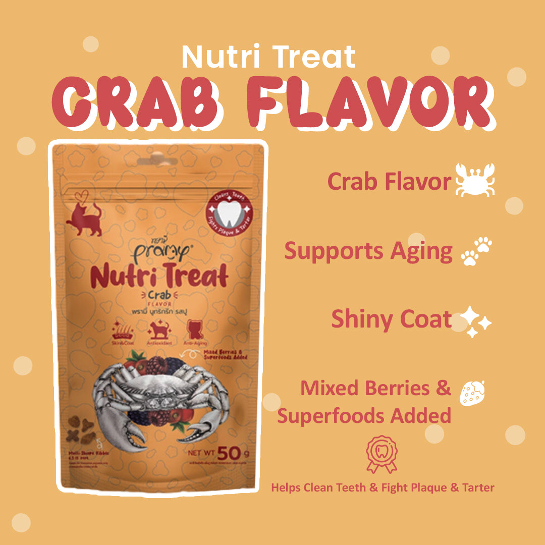 Pramy Nutri Treat Crab Flavor for Cats (Pack of 2)