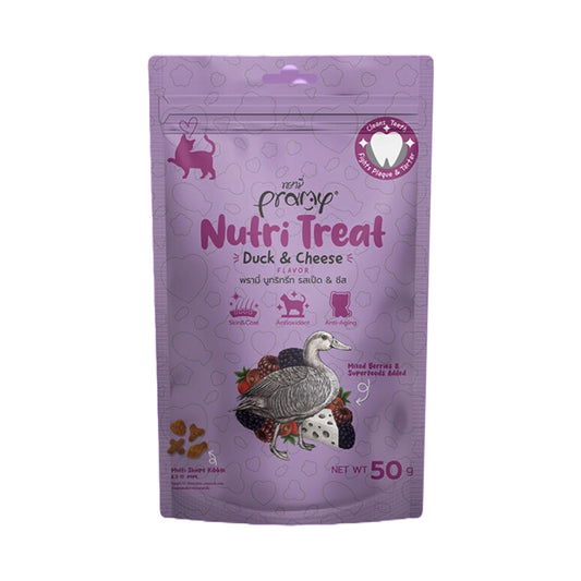 Pramy Nutri Treat Duck & Cheese Flavor | Soft & Creamy Cat Treat (Pack of 2)