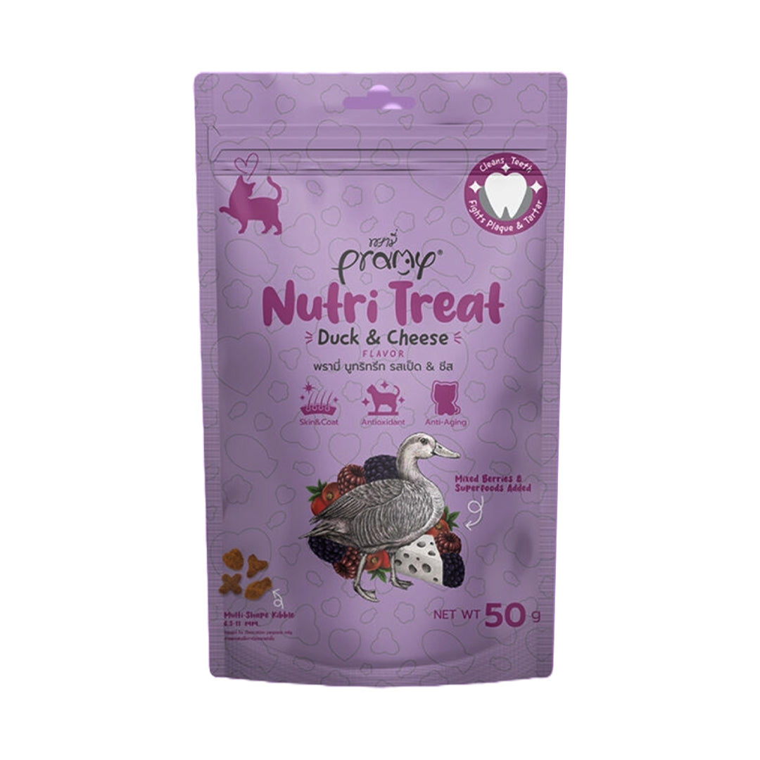 Pramy Nutri Treat Duck & Cheese Flavor | Soft & Creamy Cat Treat (Pack of 2)