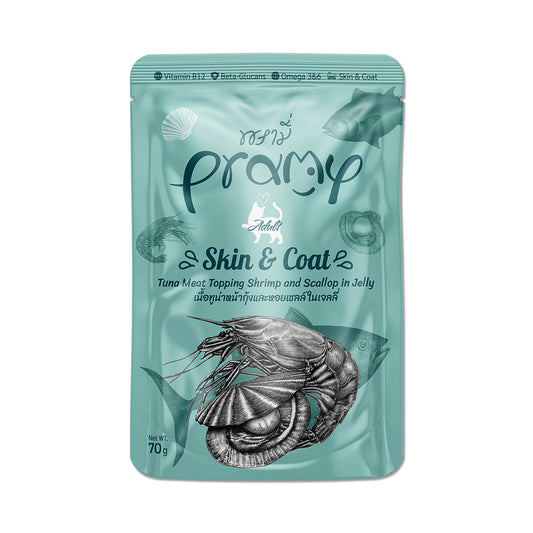 Pramy Adult Skin & Coat Tuna Shrimp & Scallop Jelly