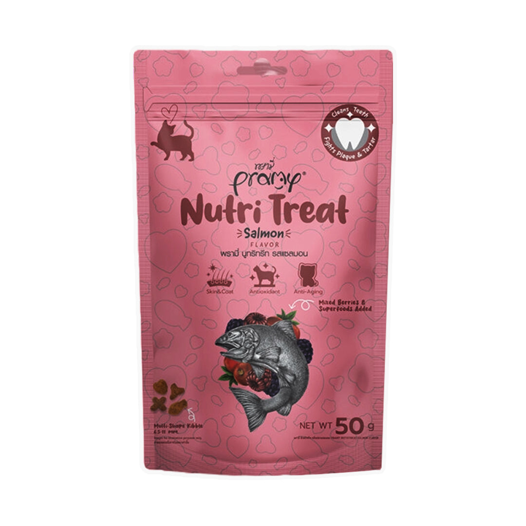 Pramy Nutri Treat Salmon Flavor for cats crunchy treats 50g