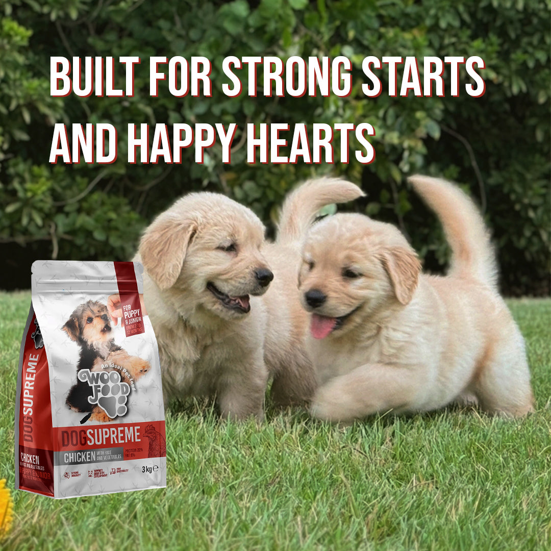 Dog Supreme Chicken With Rice & Vegetables for Puppy & Junior