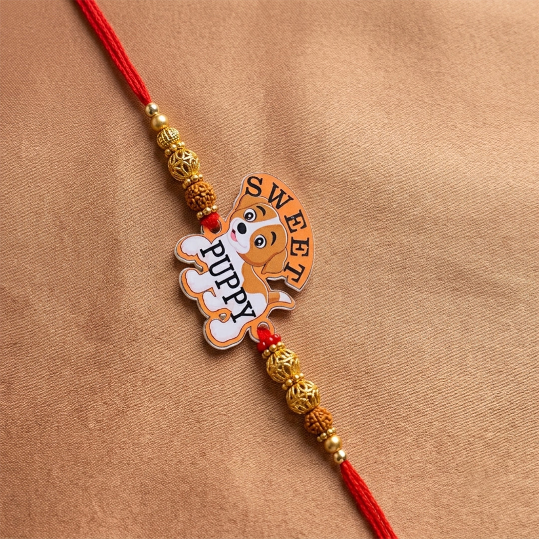 Sweet puppy pet rakhi for dogs