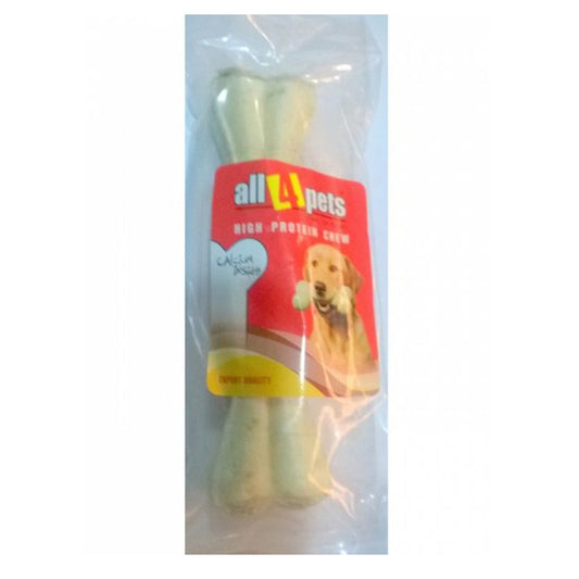 Rawhide White Pressed Bone 10inch(Pack of 2)