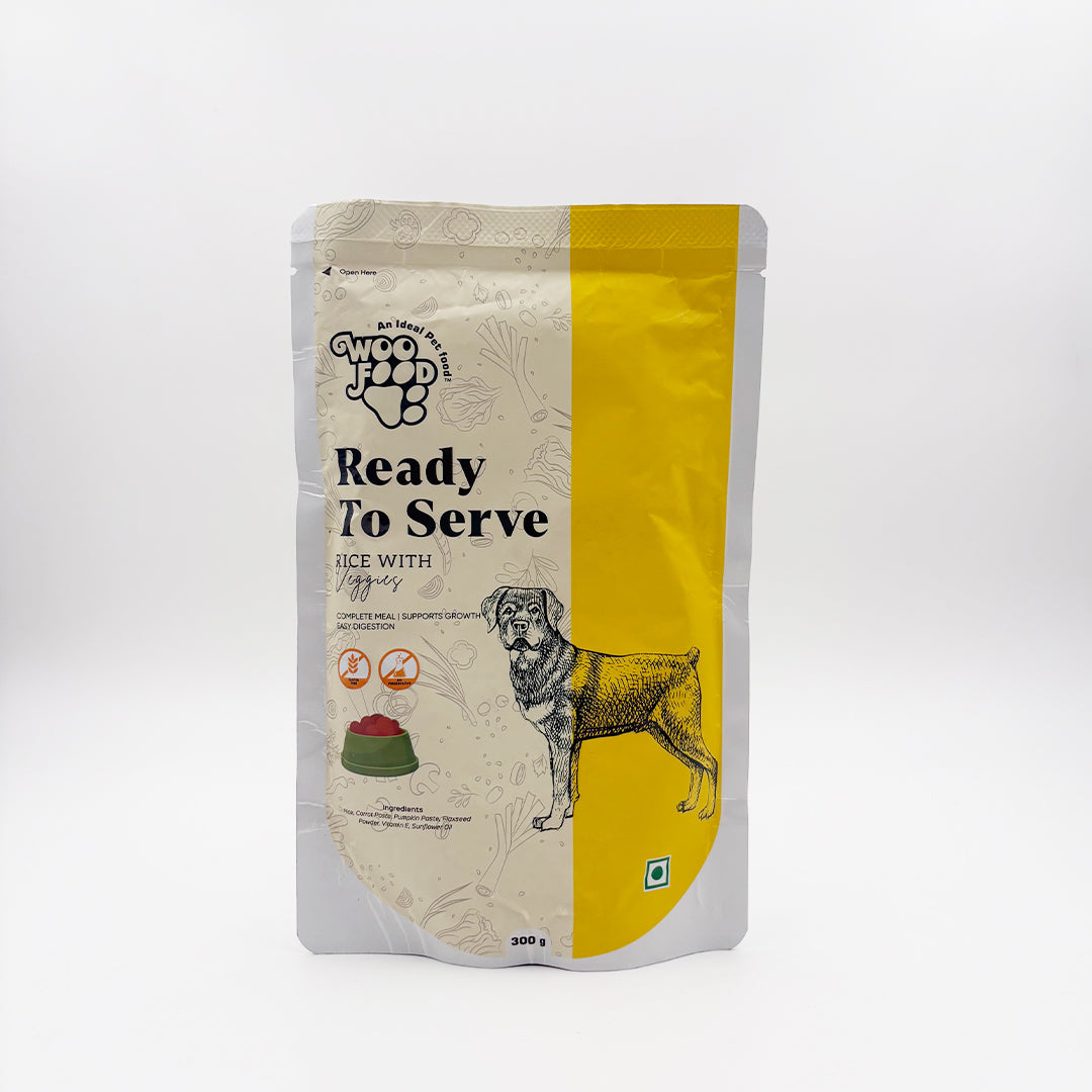 WooFood Ready-to-Serve Pet Food rice with veggies
