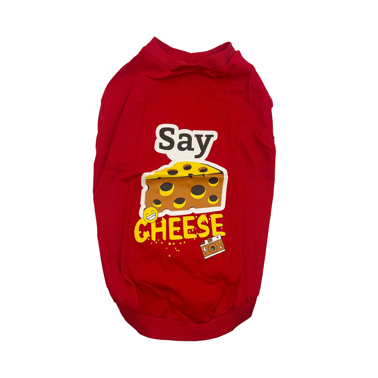 Say Cheese Printed T-shirt for Dogs