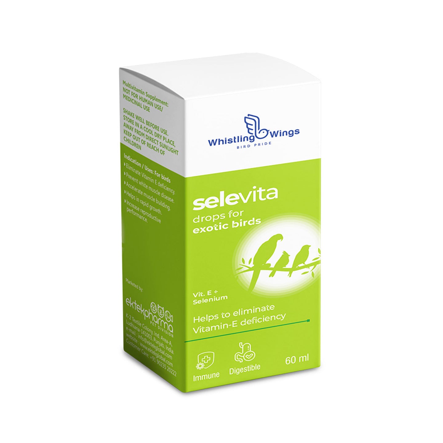 Selevita Drops for Exotic Birds 60ml