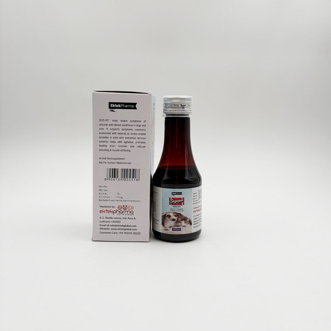 Sezopet Drops for Dogs & Cats | Seizure & Epilepsy Support Supplement