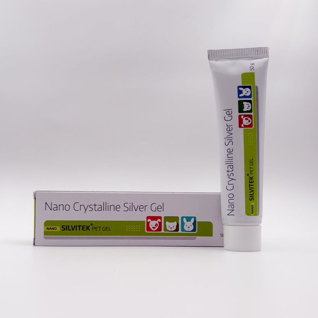 Silvitek antiseptic pet gel for dog and cat wound care with nano crystalline silver