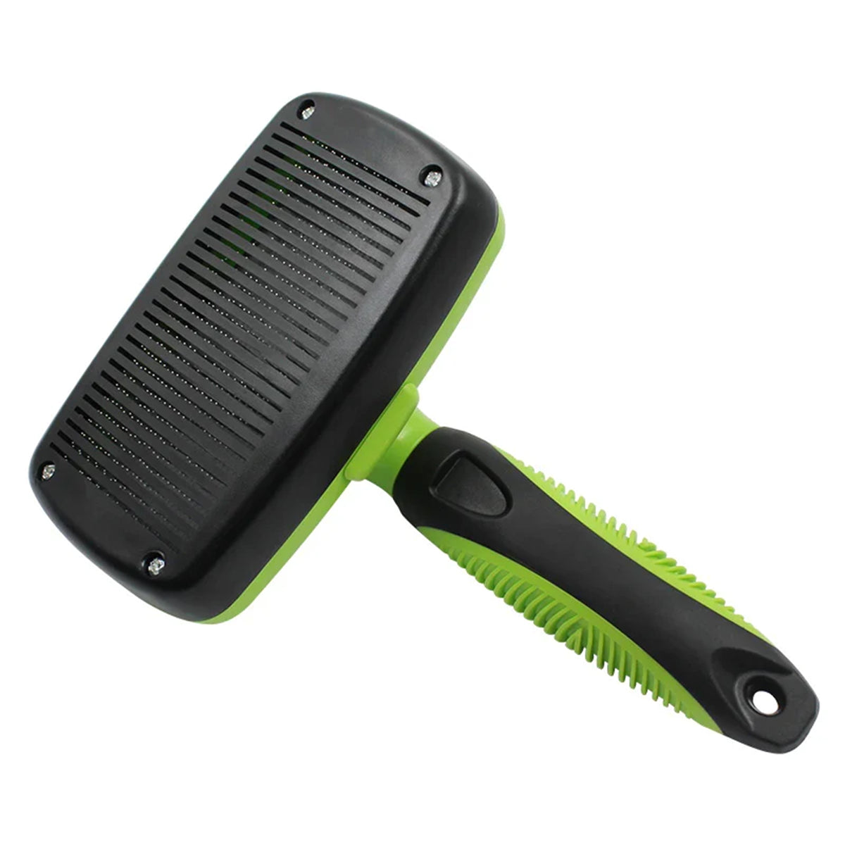 Self-Cleaning Slicker Brush with Push Button