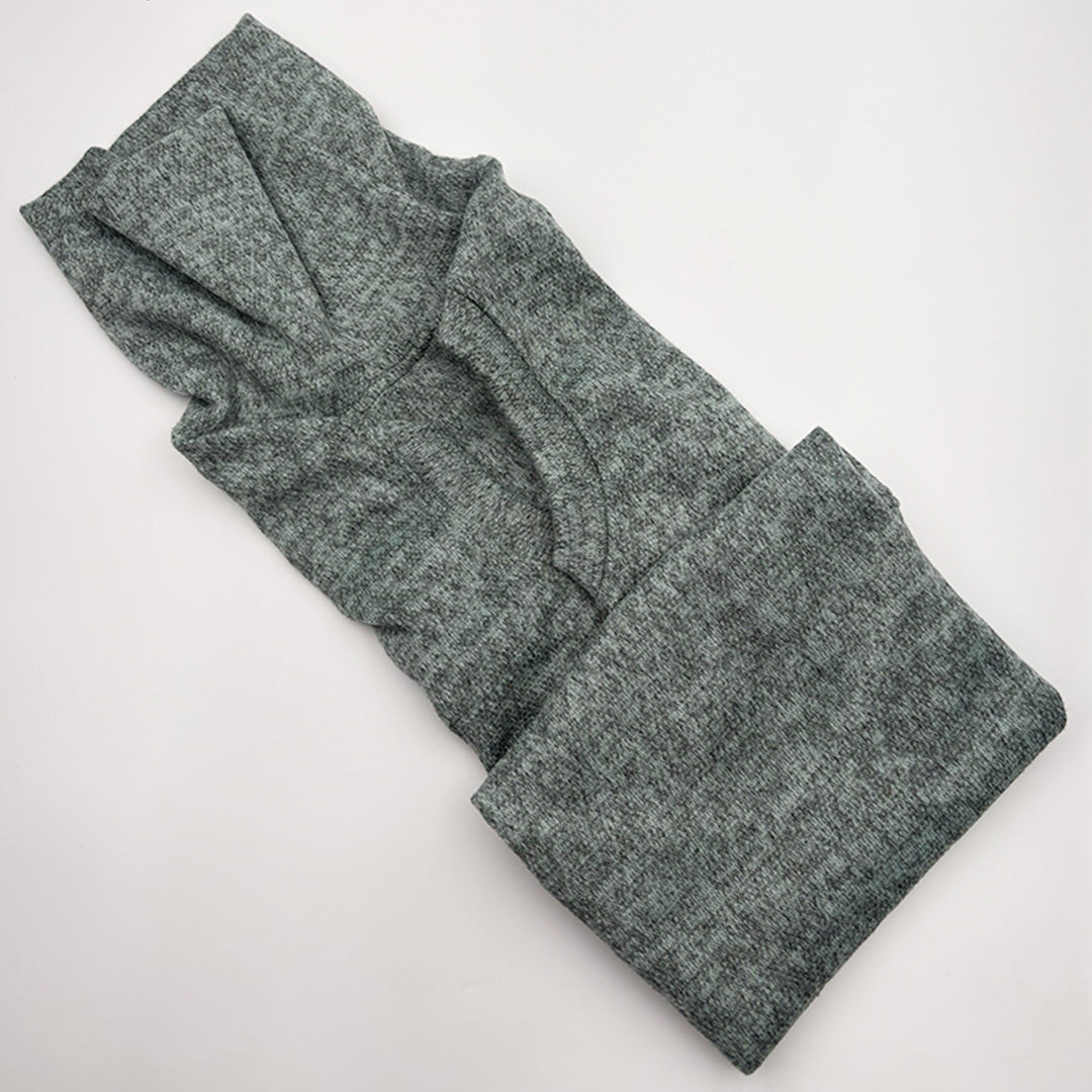 Soft grey dog sweater pashmina fabric