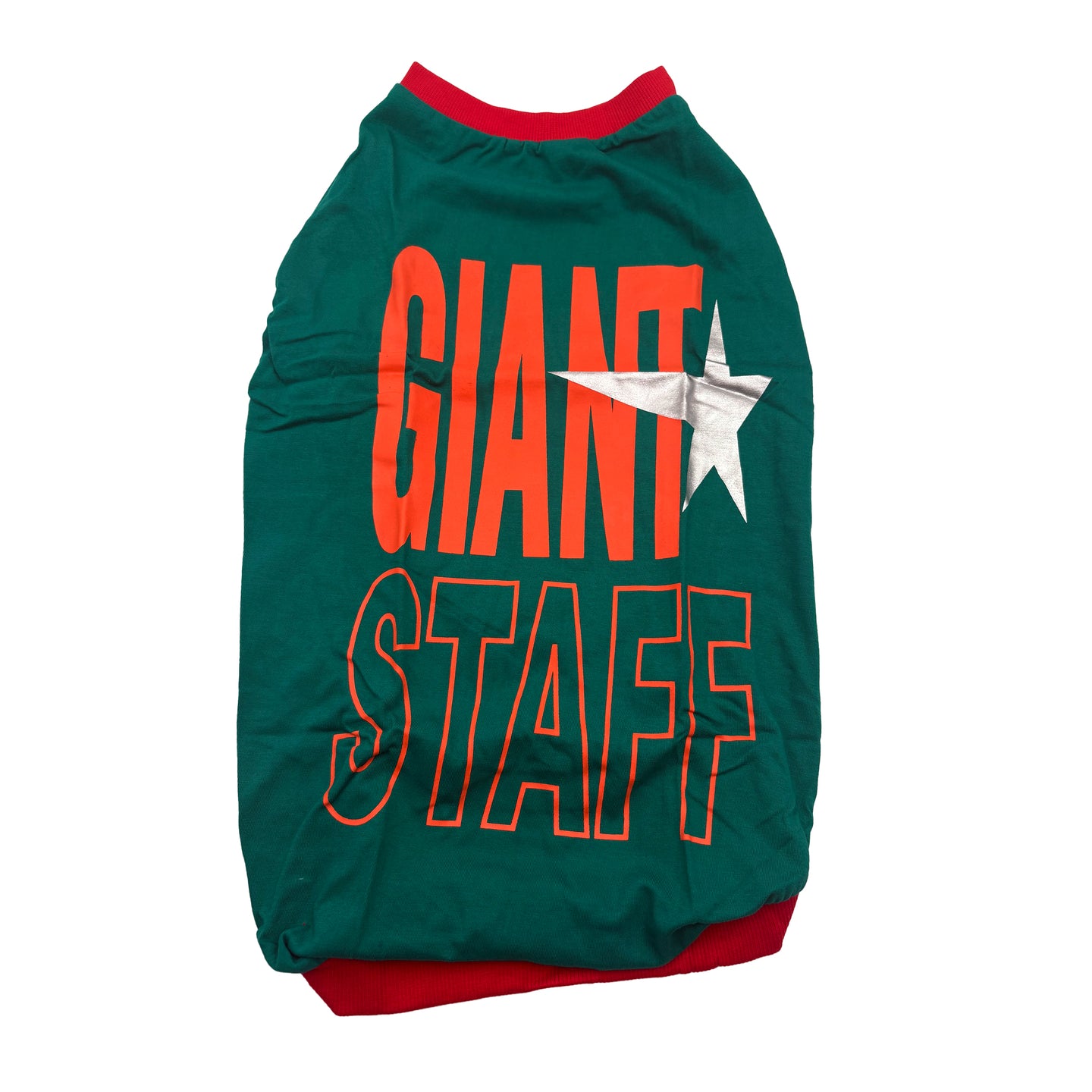 Stylish dog t-shirt with Giant Staff design