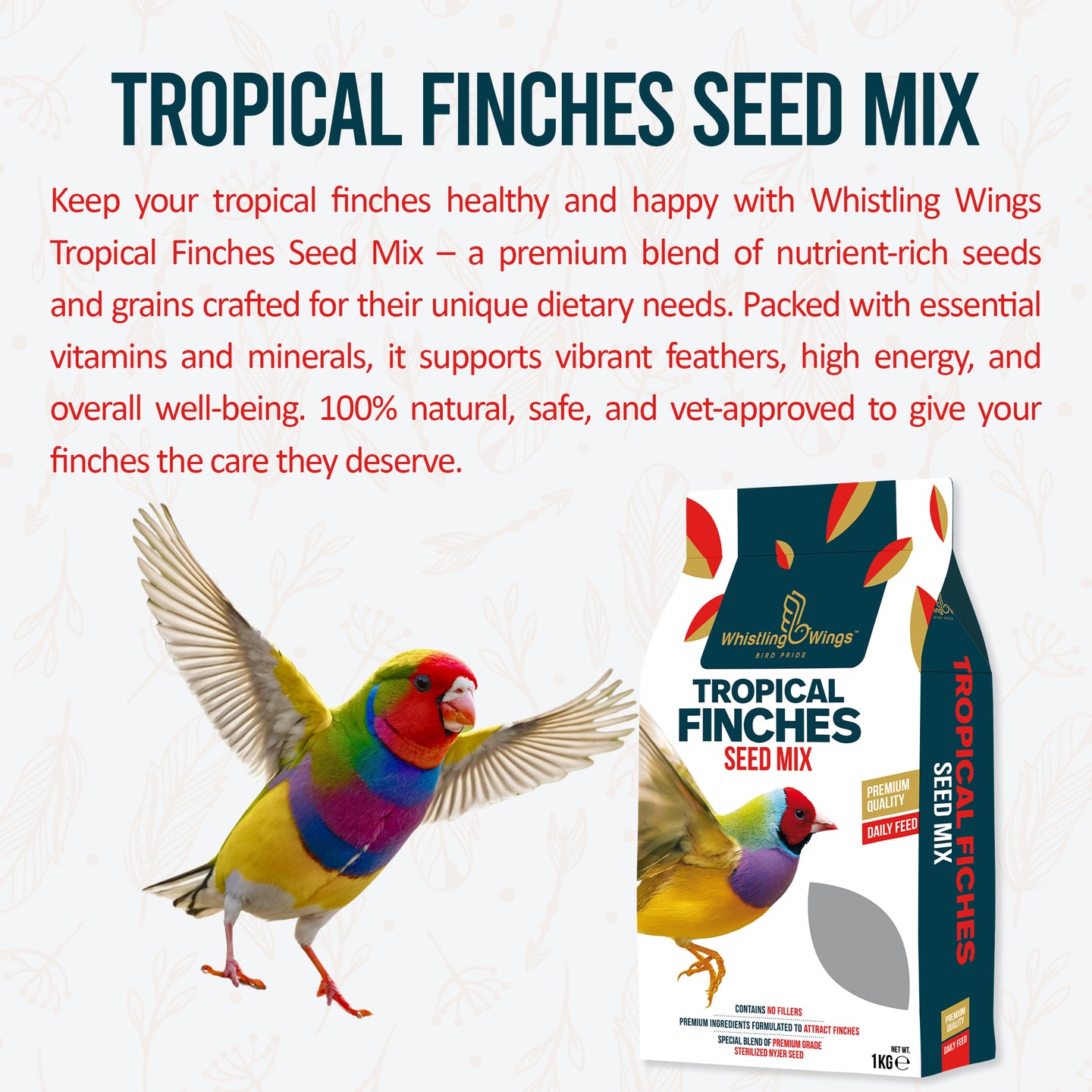 Tropical Finches Seed Mix – Premium Daily Bird Feed