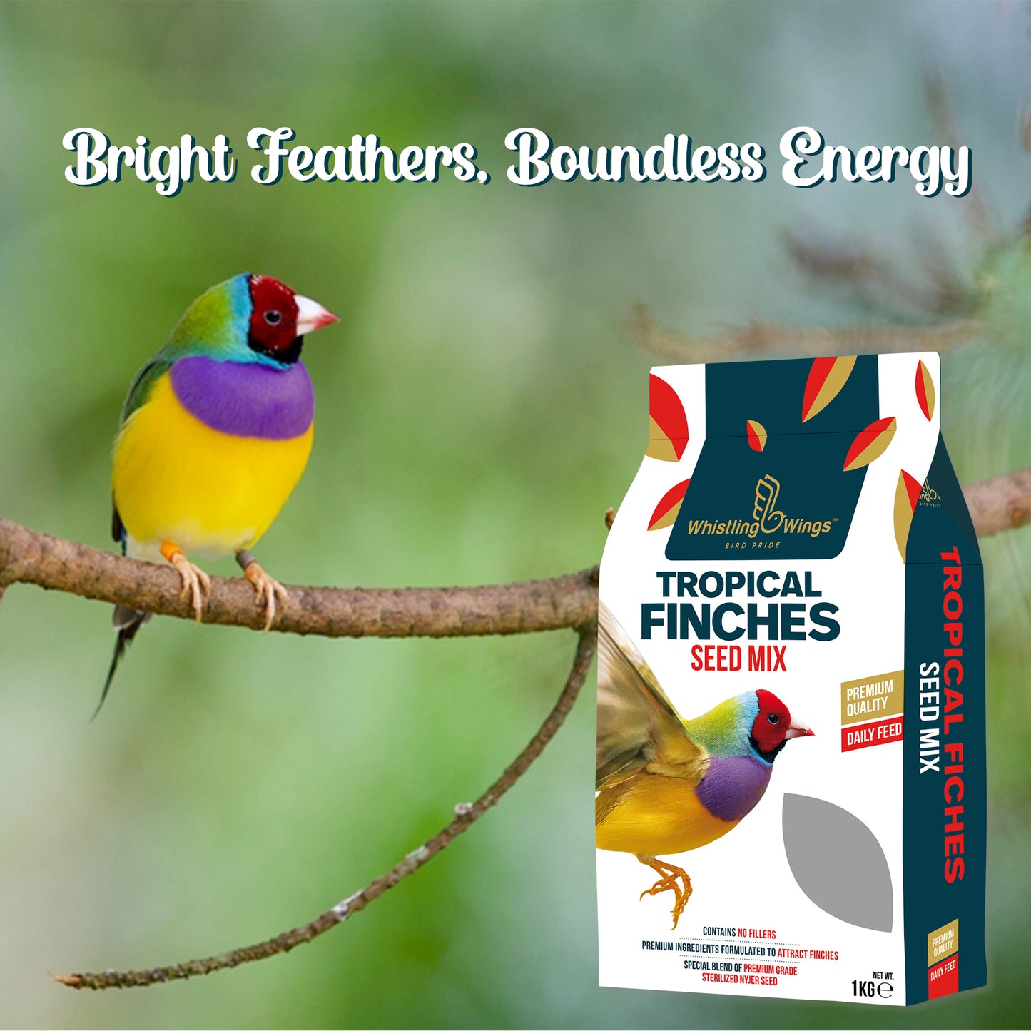Tropical Finches Seed Mix – Premium Daily Bird Feed