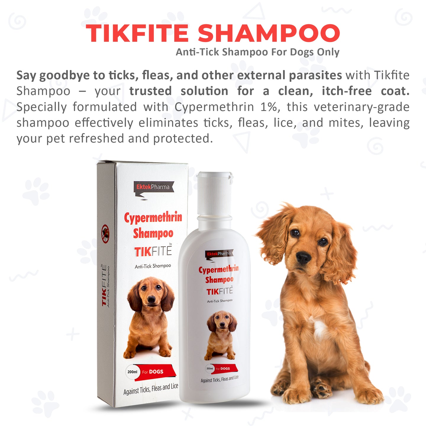 Tikfite shampoo for fleas