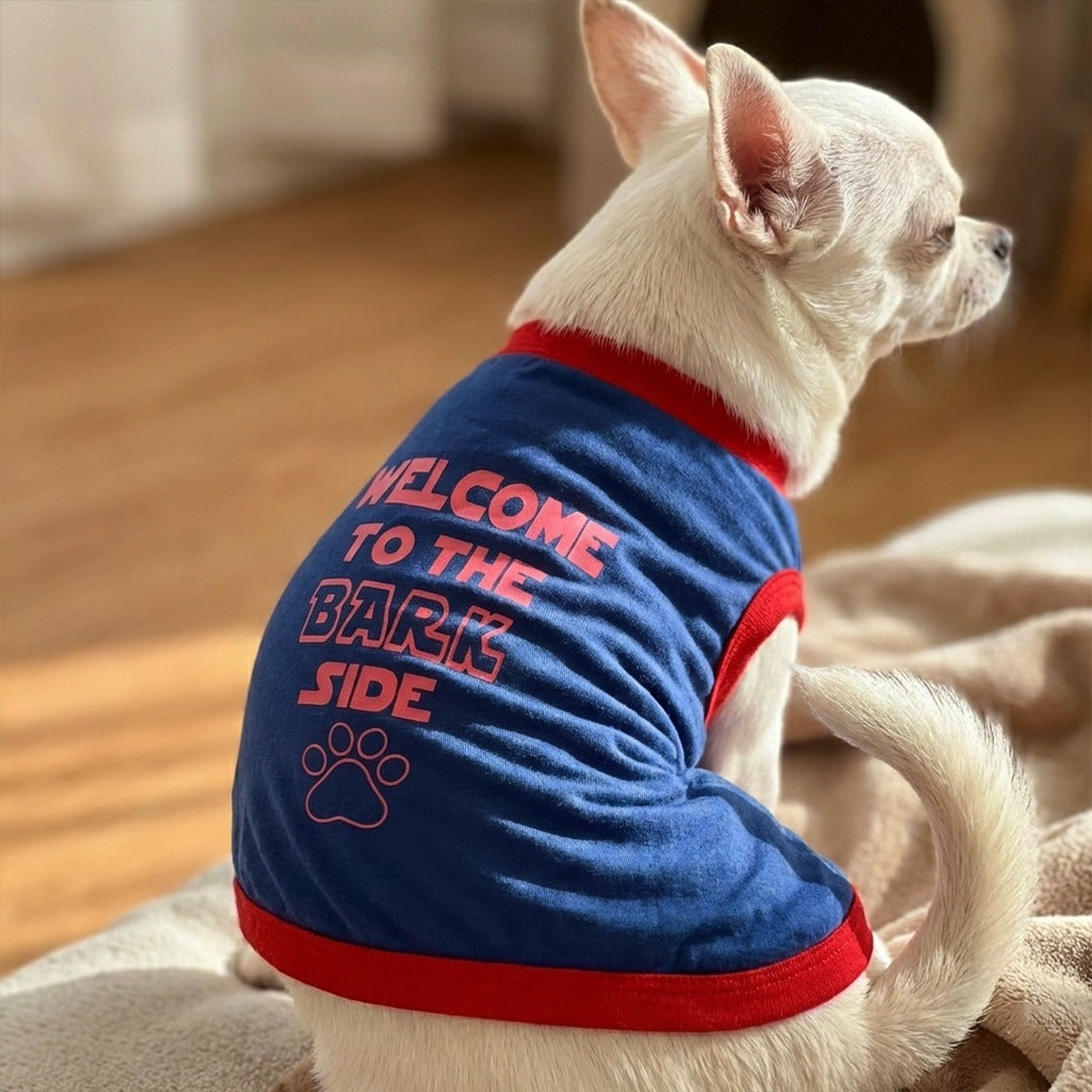 Summer Cotton Dog T-Shirt - Welcome to the Bark Side