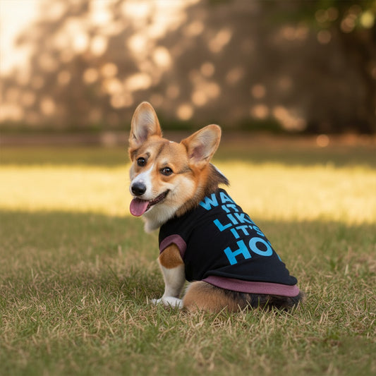 Wag It Like It’s Hot Printed Dog T-Shirt