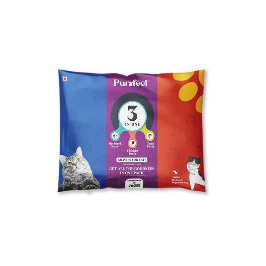 Purfect 3 in One cat food gravy in india 
