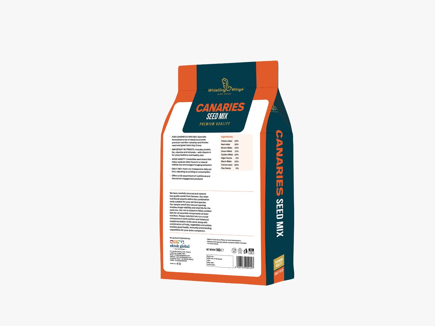 Whistling Wings Canaries Seed Mix – Premium Nutrition for Canaries & Finches