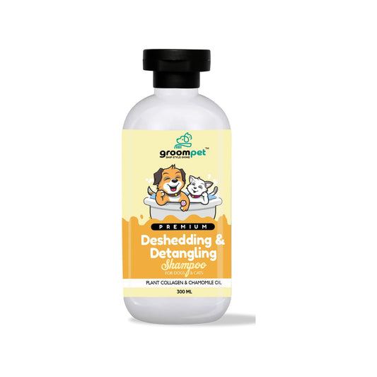Best Deshedding Dog & Cat Shampoo in India | Groompet Detangling 300ml