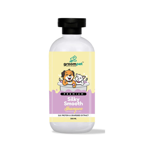 Groompet Premium Silky Smooth Shampoo for Dogs & Cats (300ml)