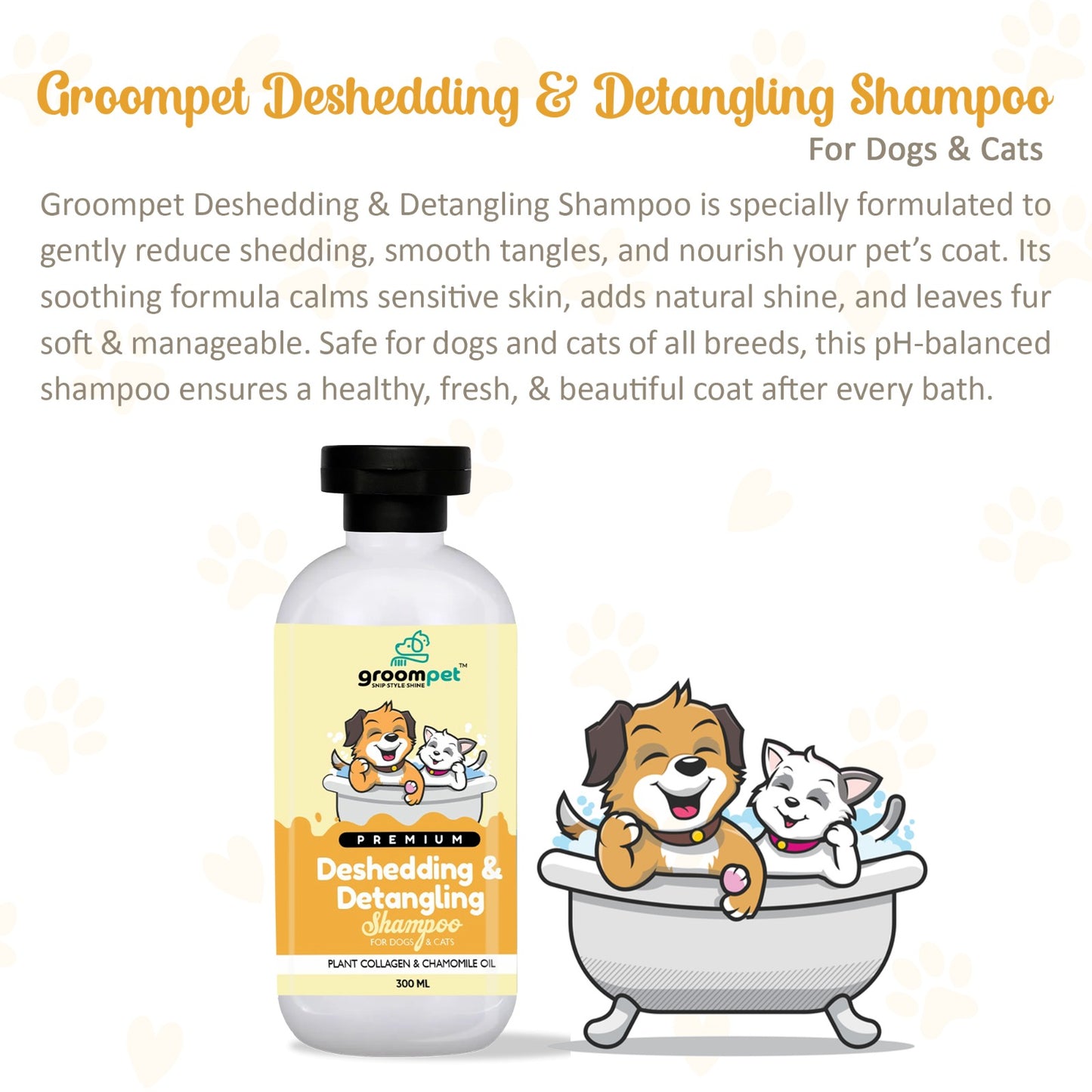 Dog being bathed with Groompet Best Deshedding Dog Shampoo India for smooth and silky coat