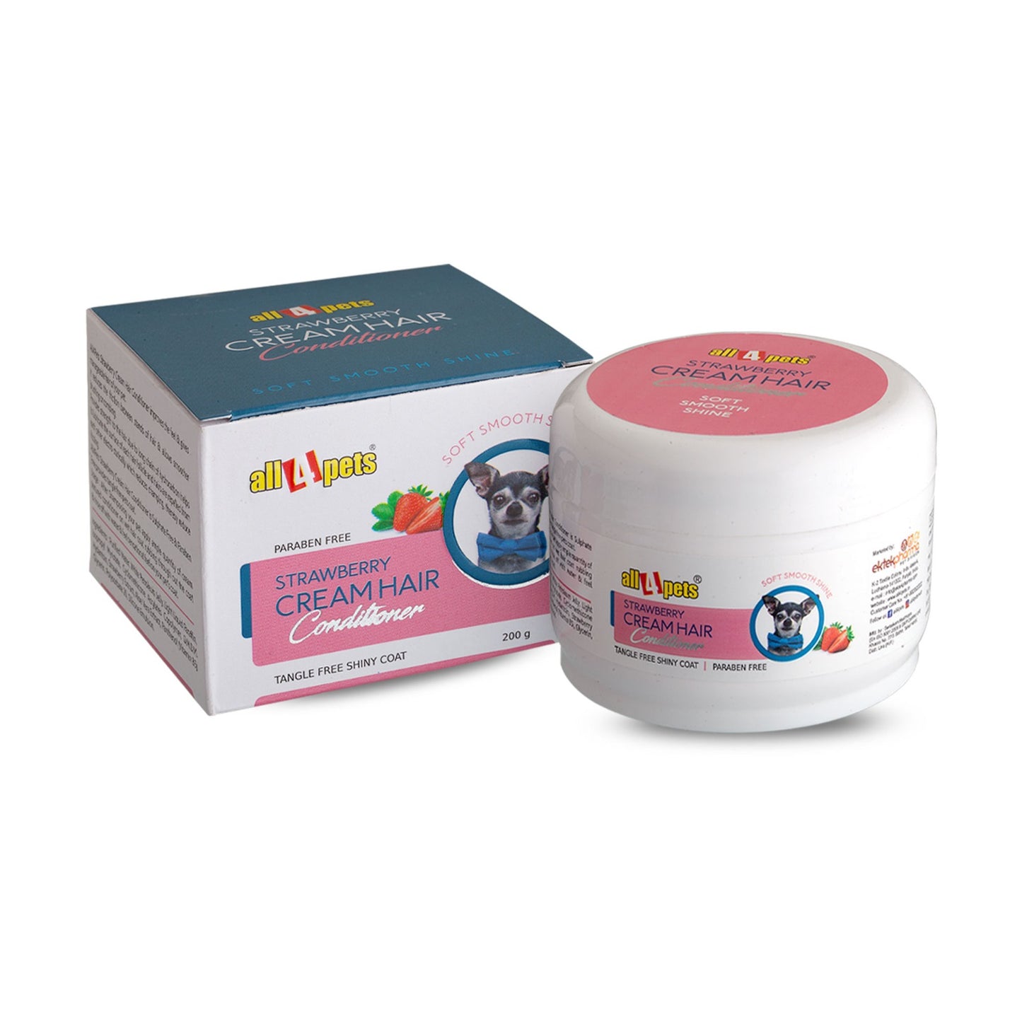 All4pets Cream Hair Conditioner for Pets Tangle Free Shiny Coat-200g